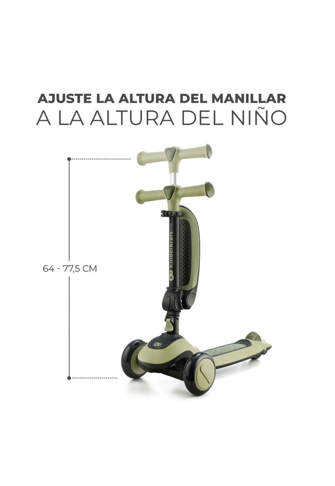 Triciclo Monopatin 2 en 1 Halley Leaf Green-7