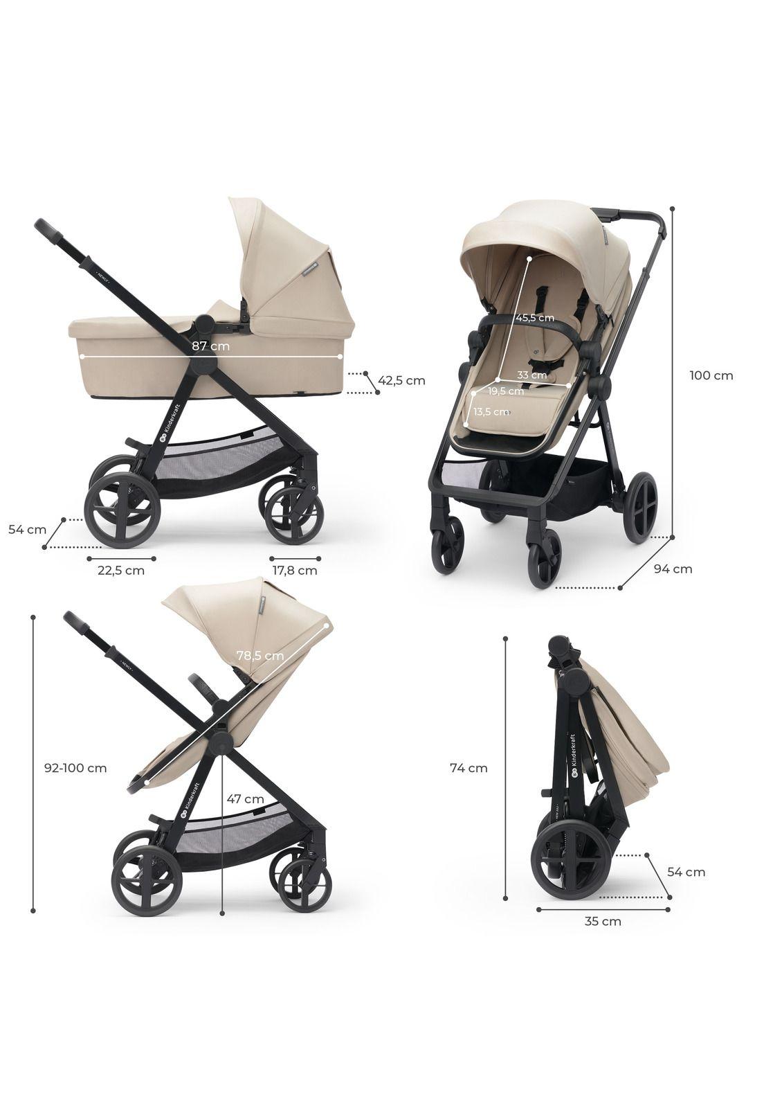 Coche Travel System Newly 3 en 1 Sand Beige-2