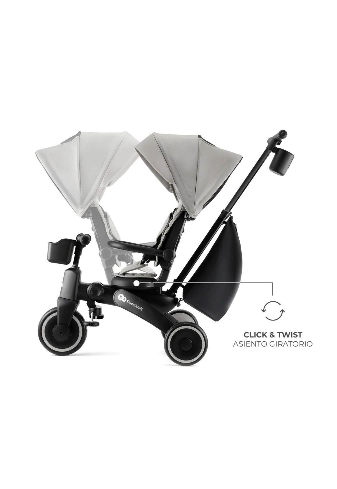 Triciclo Multifuncional 5 en 1 JAZZ Gris-1