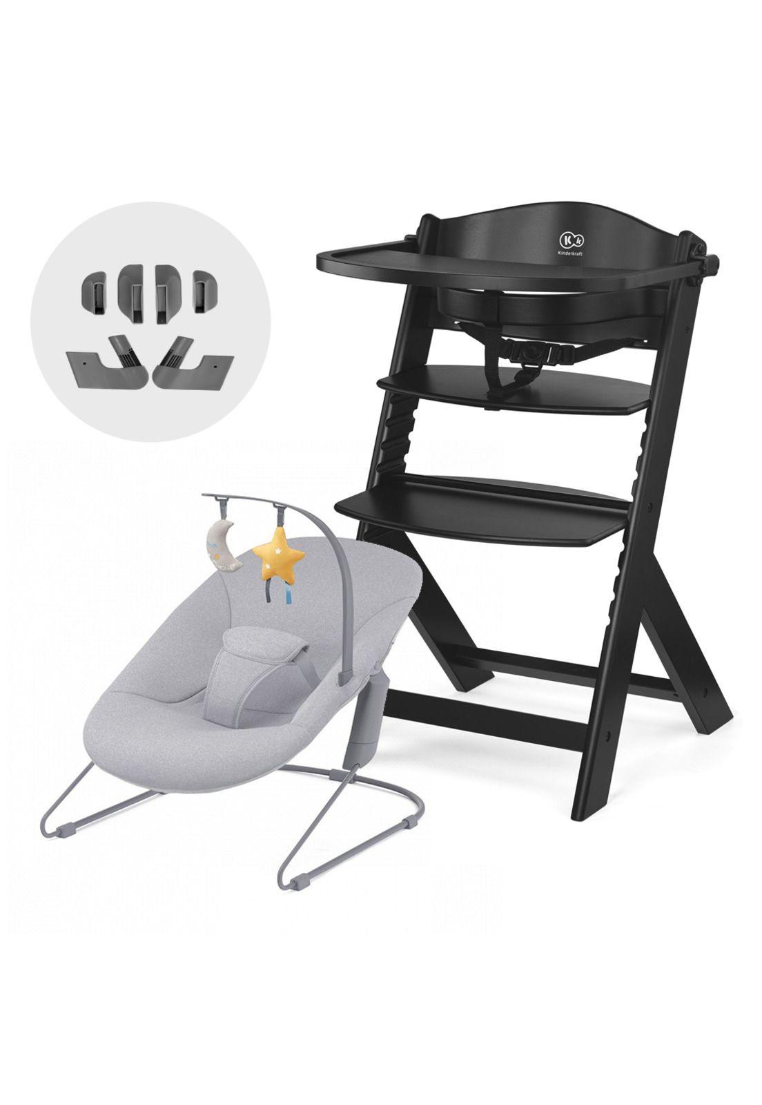 Silla de comer 4 en 1: Enock + Calmee Black-0