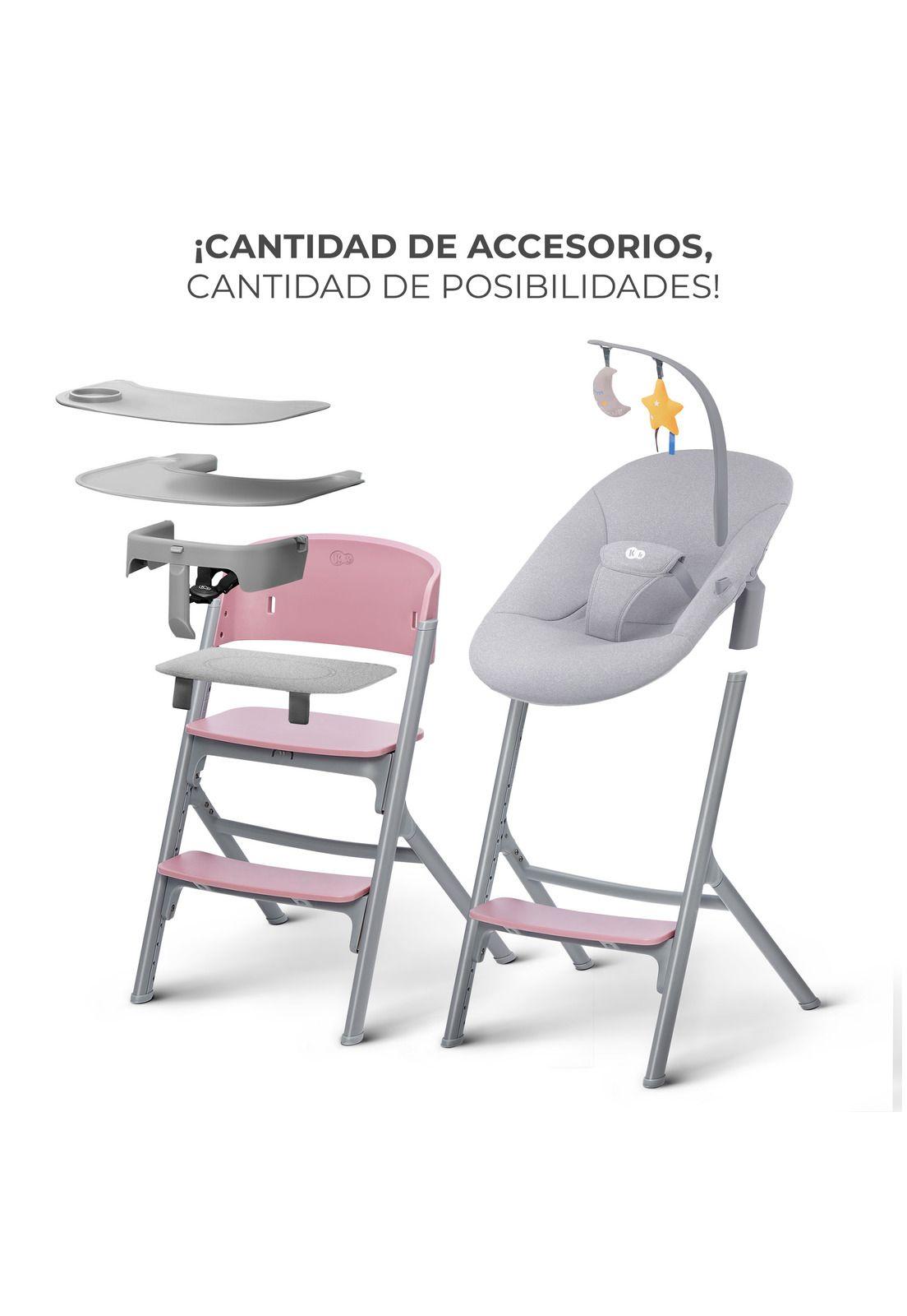 Silla de comer 4 en 1: LIVY + Calmee - Pink-2