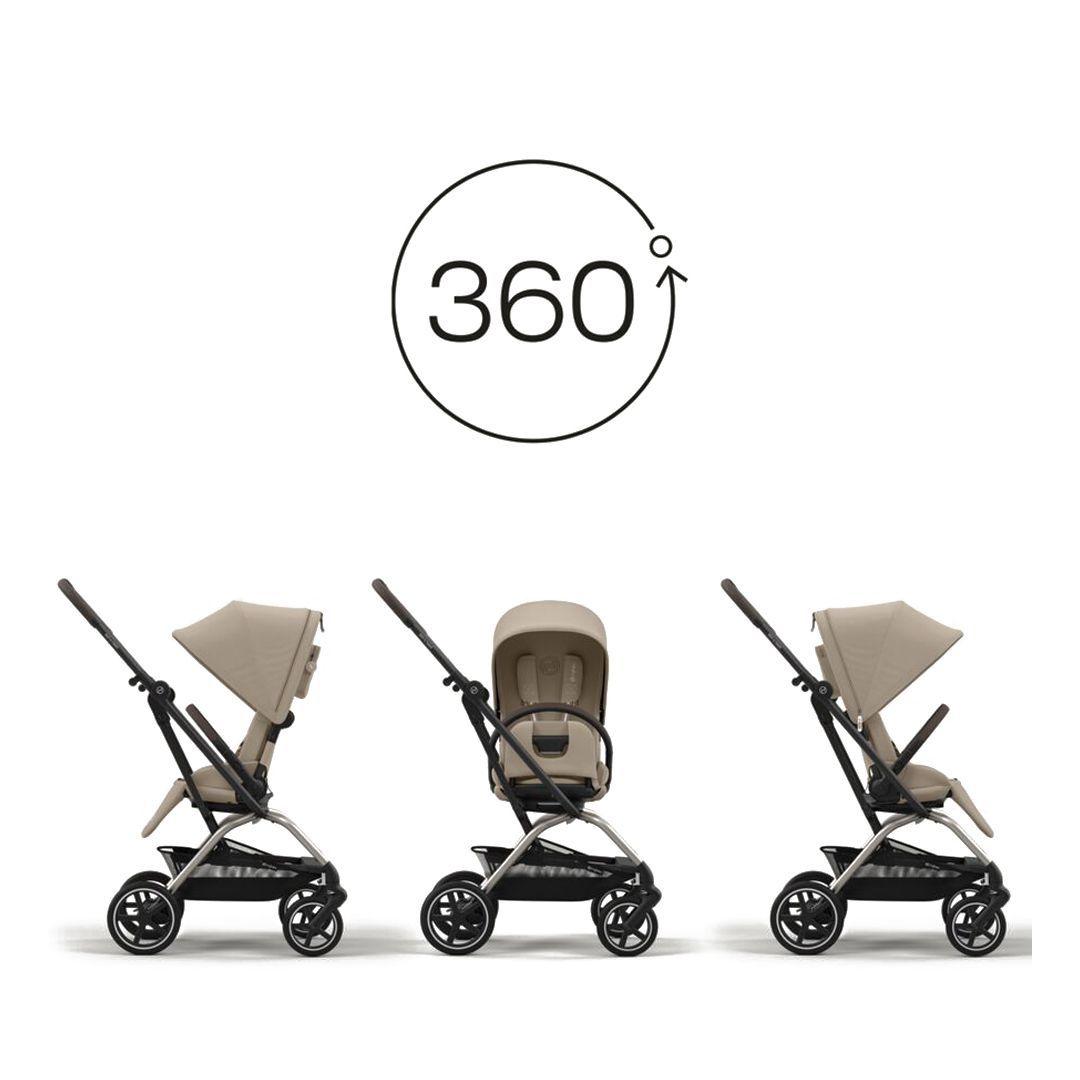 Coche Travel System Eezy Twist Plus + Aton S2 + base-5