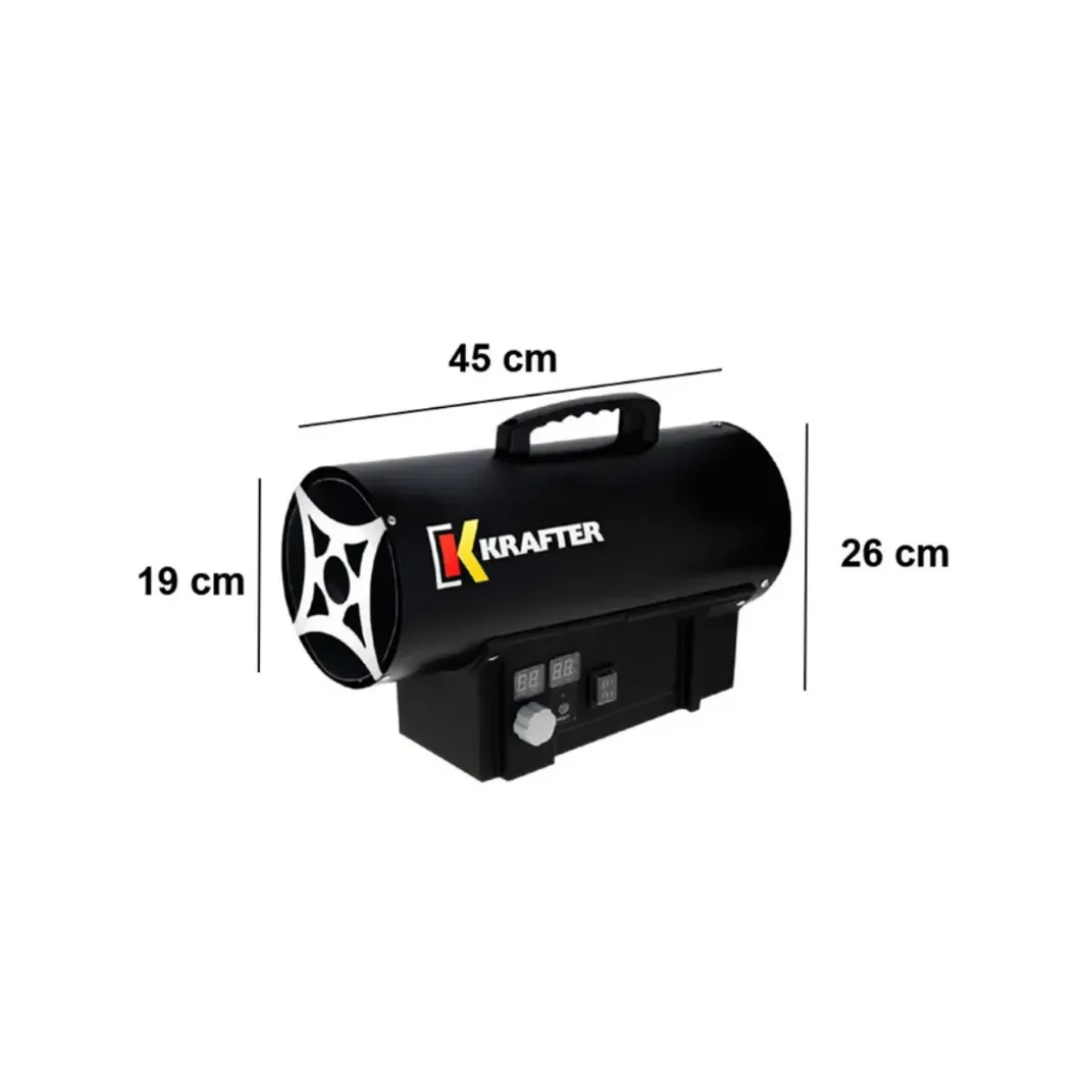 Turbocalefactor Gas Krafter 30kw Negro Calefactor Industrial a Gas 102360 BTU -2