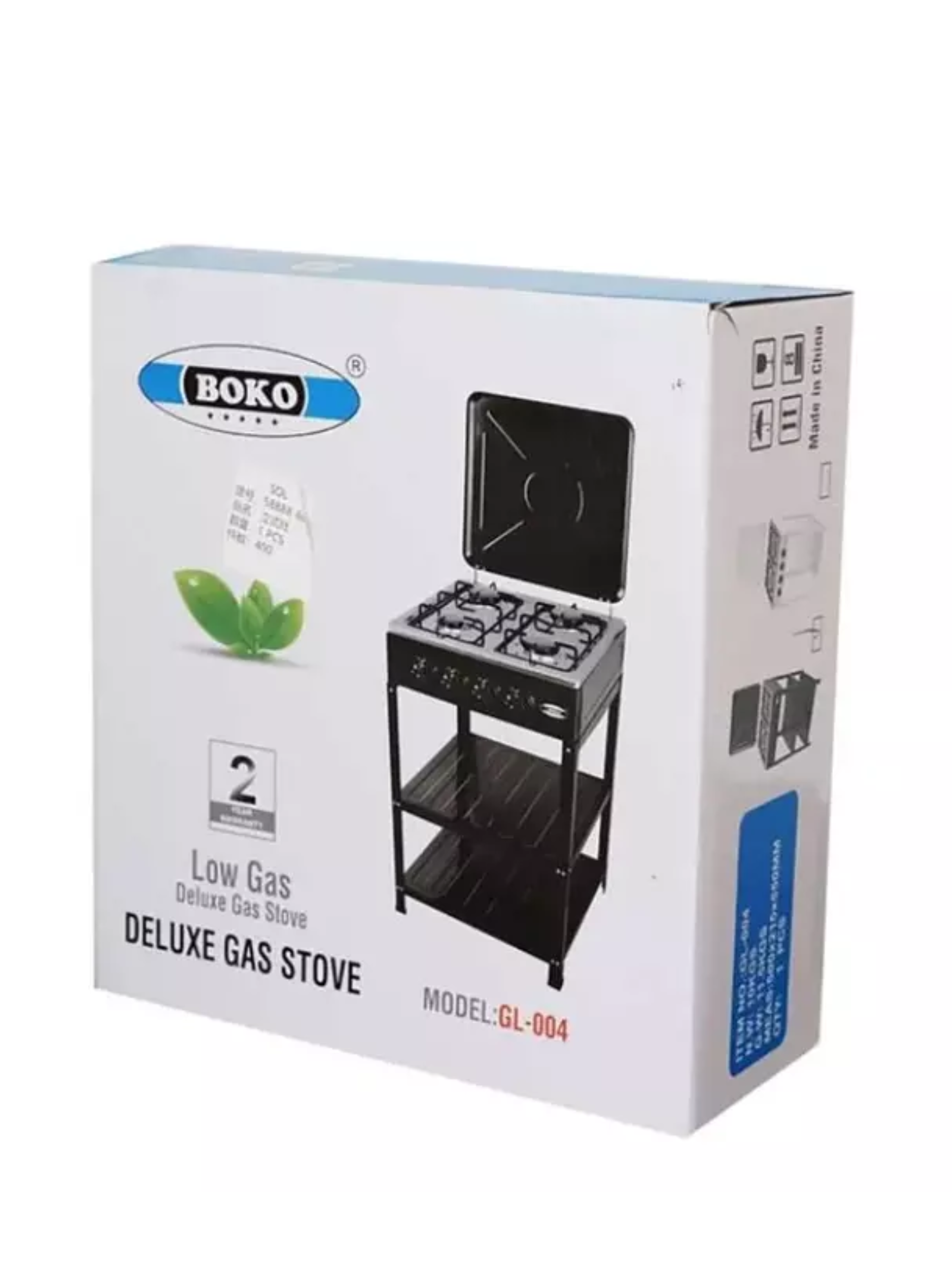 Cocinilla Encimera Gas 4 Platos con Mesa y Tapa de Acero-2