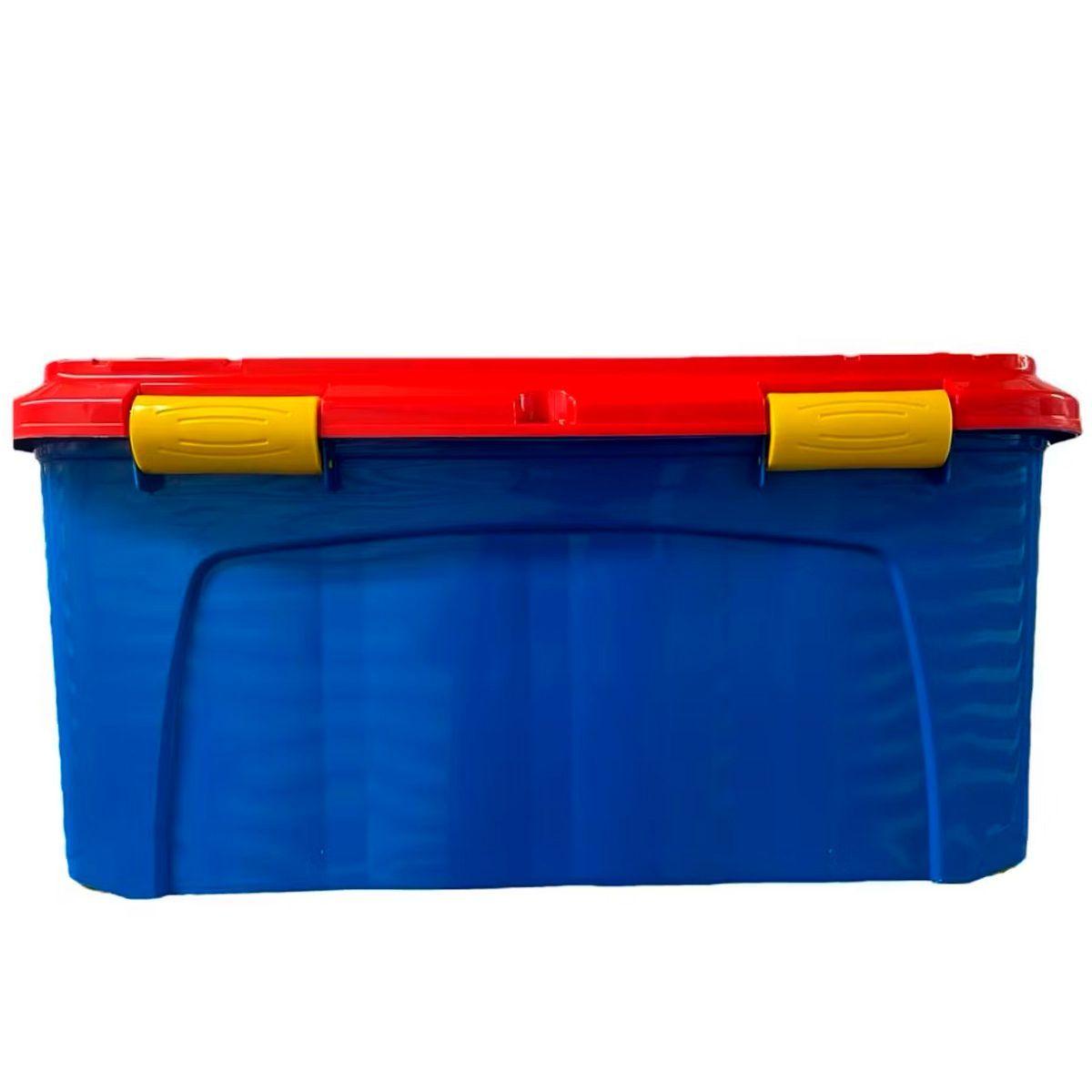Caja Organizadora Baúl Con Ruedas Almacenamiento 90 litros-1