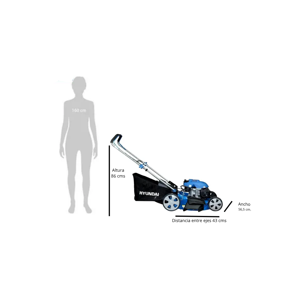 Cortacésped Hyundai Corte 21 Pul 6.5 Hp Autopropulsada-3