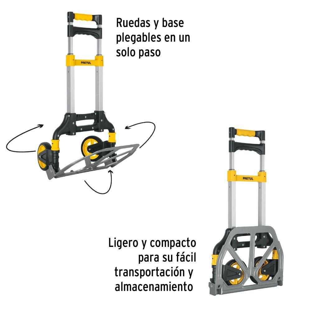 Carro De Carga Plegable Pretul Truper 100Kg Aluminio Tipo Yegua-2