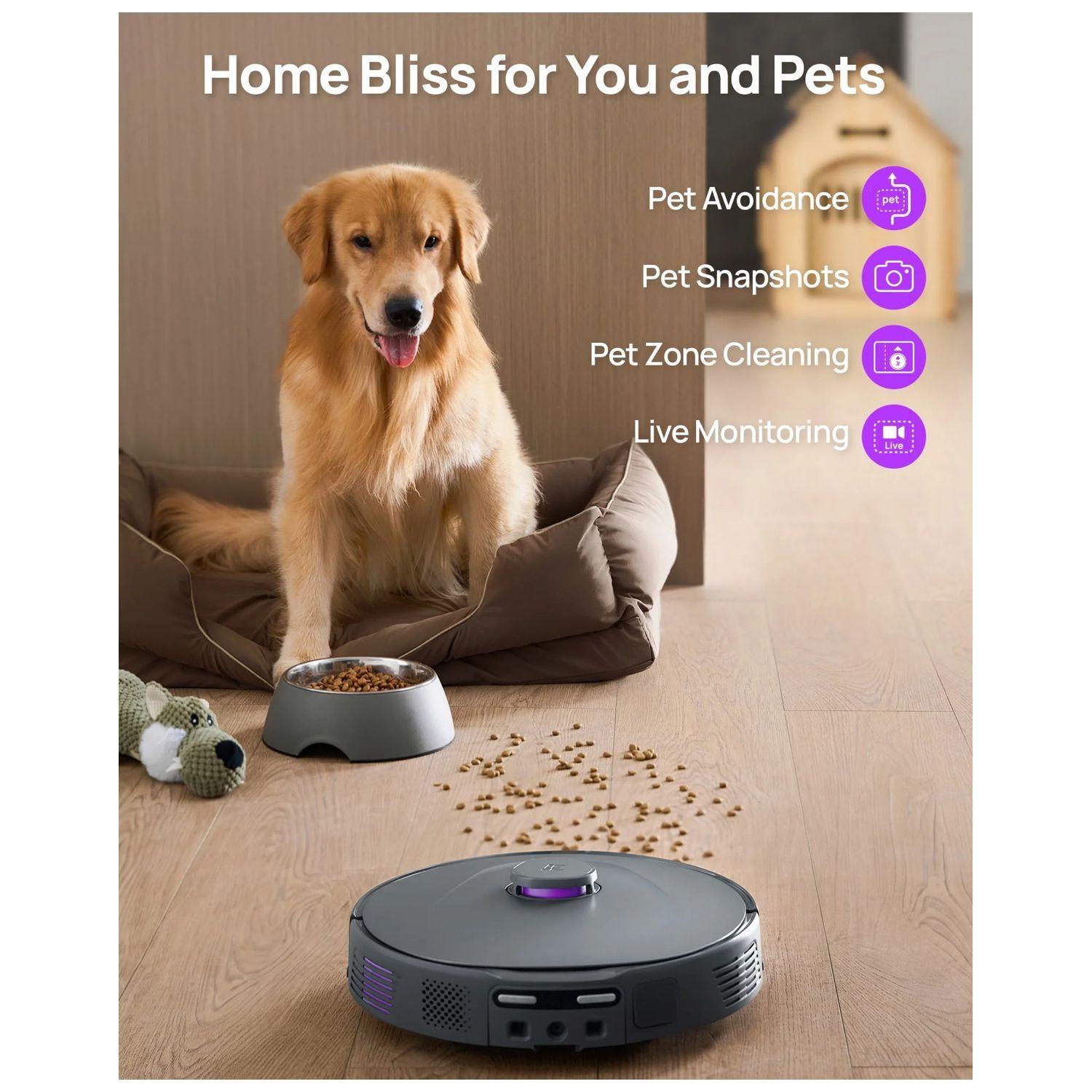 3i P10 Ultra Robot Aspiradora y Trapeador Combo Almohadilla extensible 18000PA Succion-5