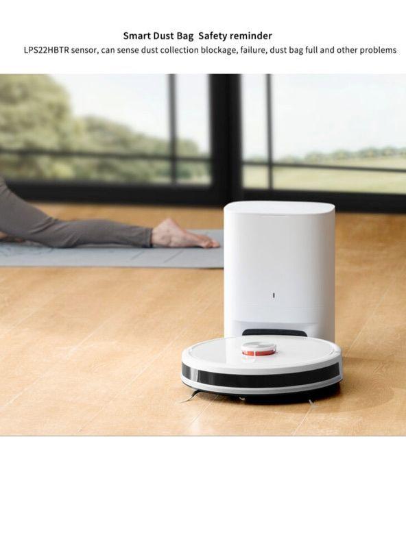 Aspiradora Trapeadora Robot Lydsto R1 Edge, Autovaciado, 5000pa, Blanca-4