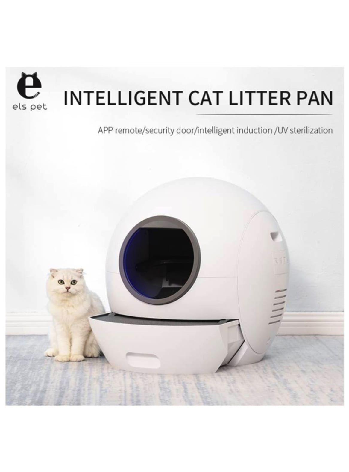 Baño Inteligente Automatico para Gatos con Wifi Elspet-5
