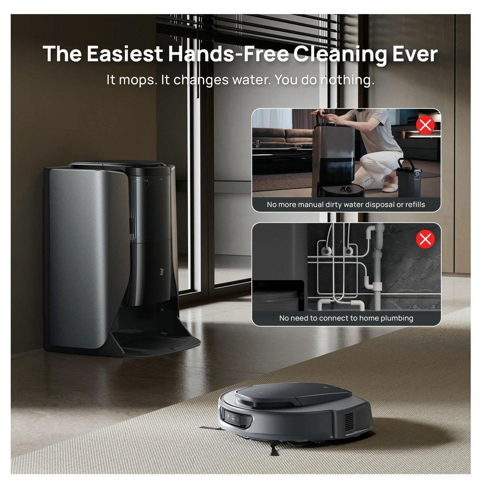 3i S10 Ultra Robot Aspirador y trapeador con sistema WaterRecycl succi n de 13000 Pa-4