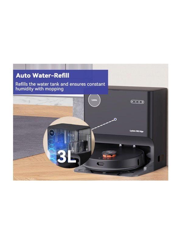 Lydsto W2 Edge Robot aspirador y trapeador combinado con fregona, 8000PA, color negro-1