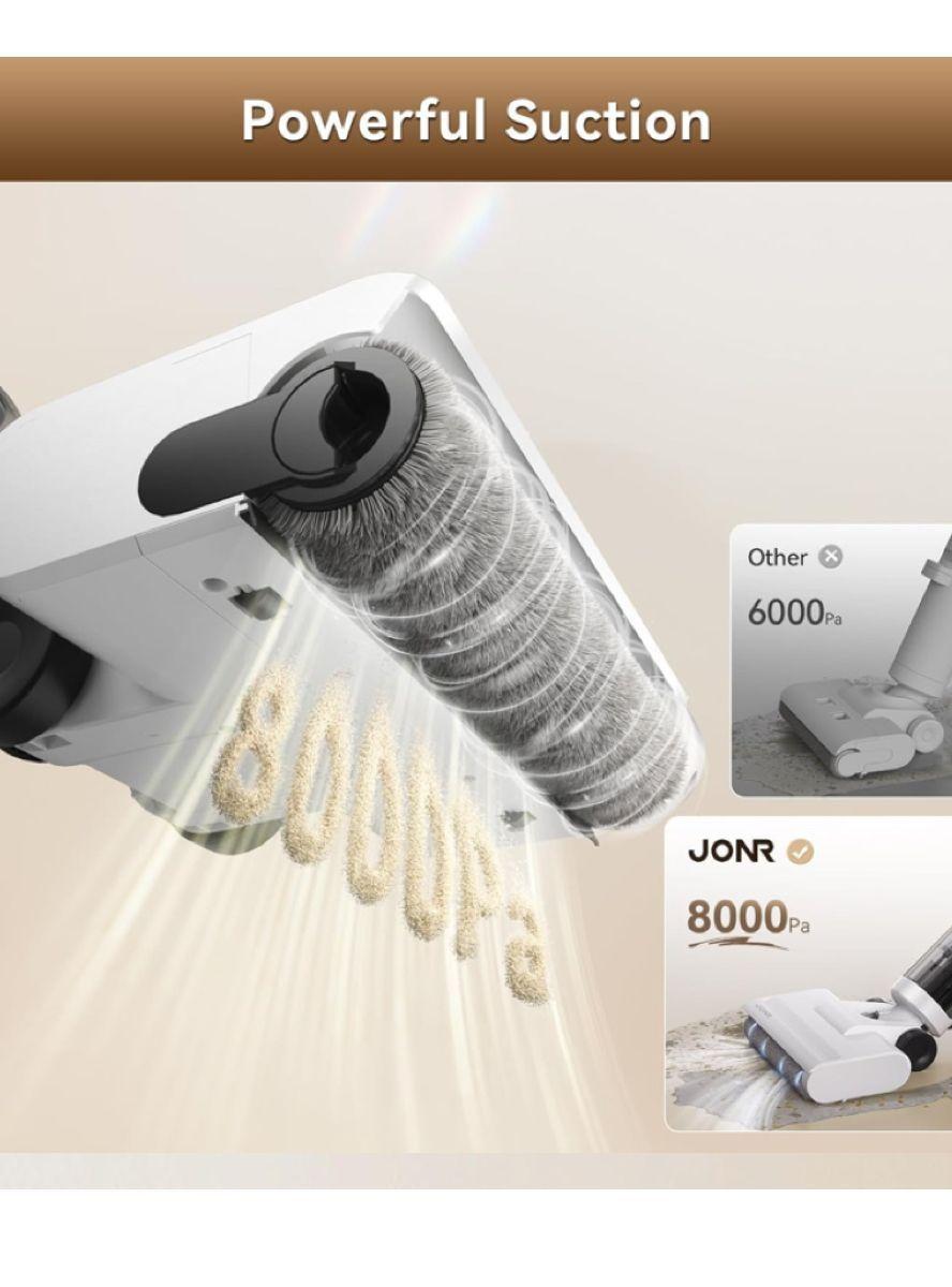 JONR ED12 Lite – Aspiradora en seco y húmedo, sin cable, con autolavado-1