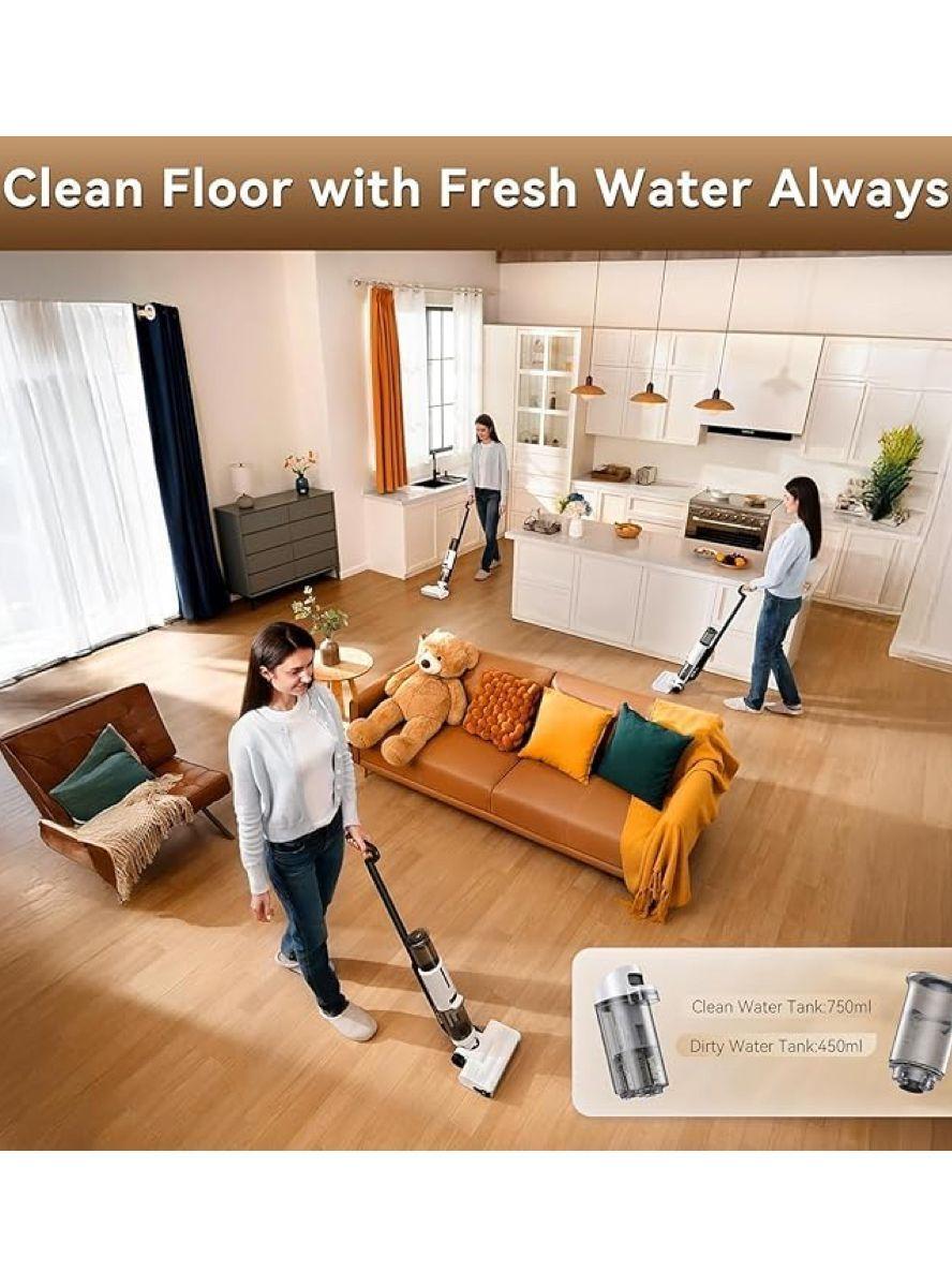 JONR ED12 Lite – Aspiradora en seco y húmedo, sin cable, con autolavado-6