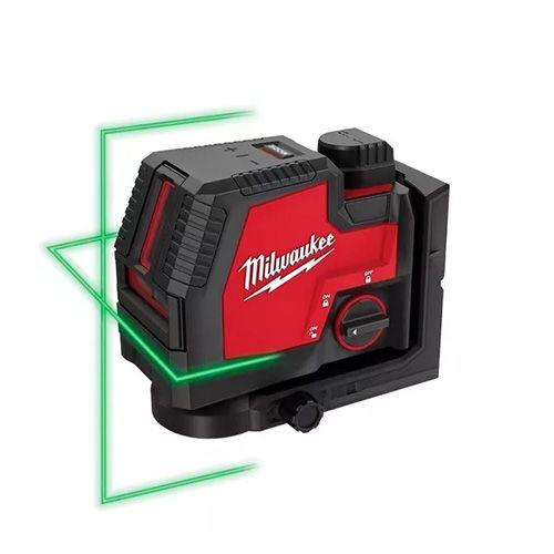 NIVEL LASER VERDE CRUZ MILWAUKEE 30 METROS CARGA USB 3521-21-0