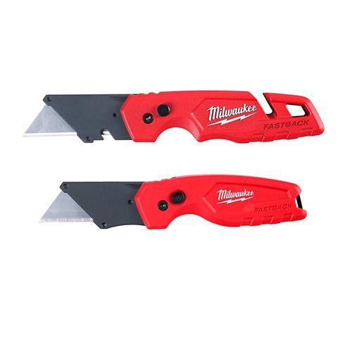 KIT 2 CUCHILLOS PLEGABLES FASTBACK  MILWAUKEE 48-22-1503-0
