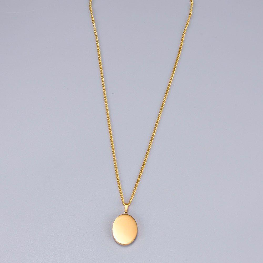 Collar Exclusivo Medalla De Ángel Oro 18kt laminado-6