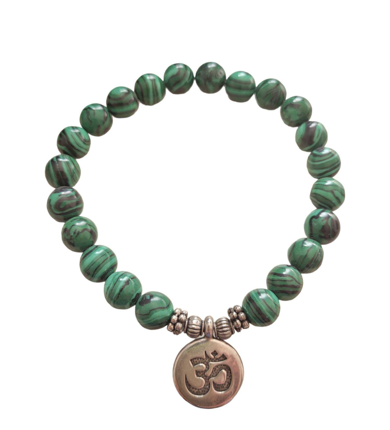 Conjunto 2 pulseras hilo y piedra natural-1