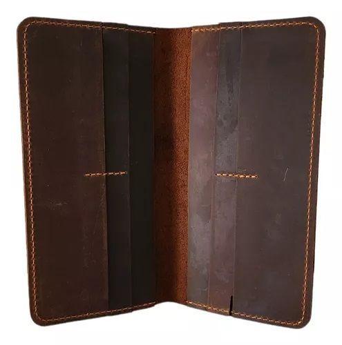 Billetera cuero genuino+funda+caja-1