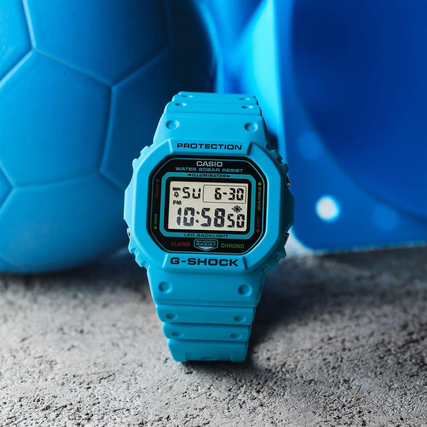Reloj G-SHOCK DW-5600EP-2DR Resina Hombre Azul-1
