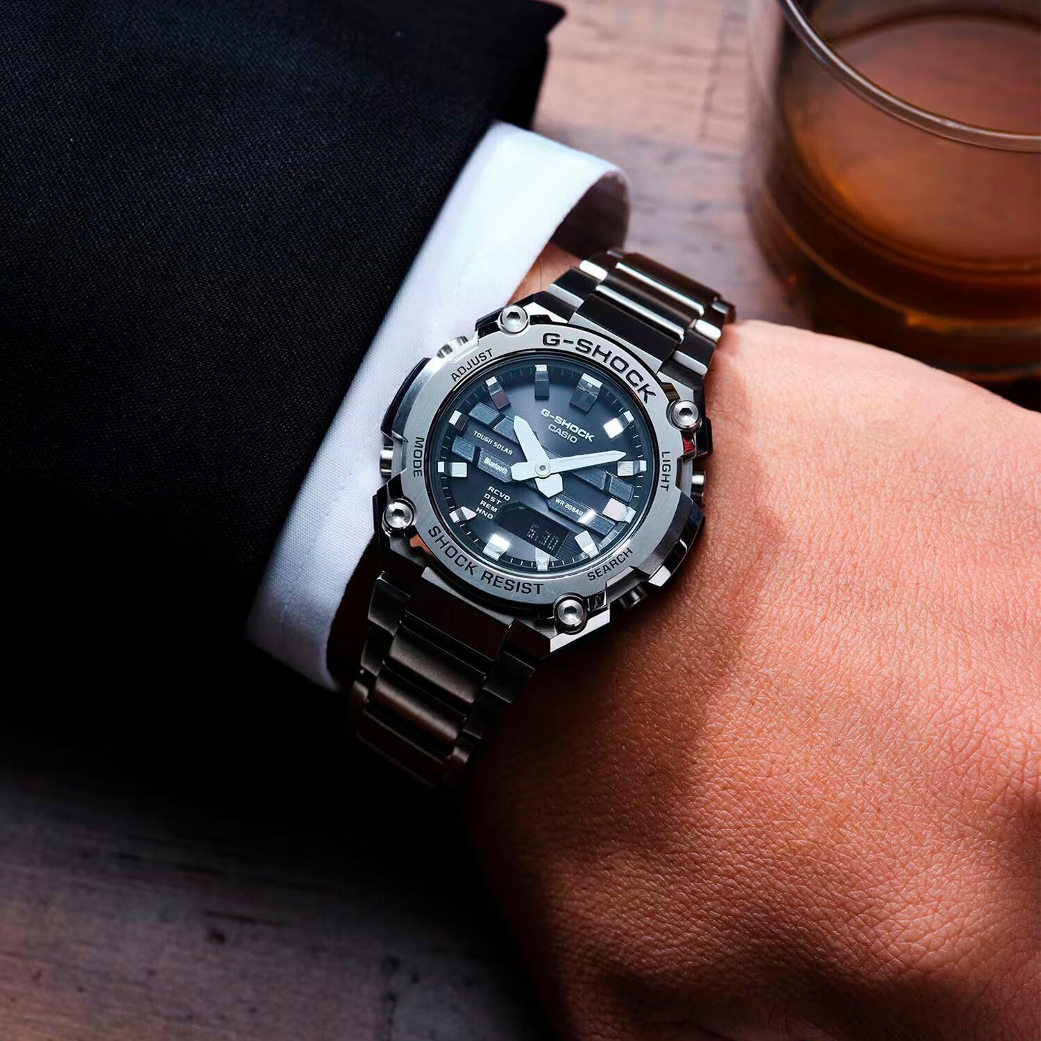 Reloj G-SHOCK GST-B600D-1ADR Resina/Acero Hombre Plateado-7