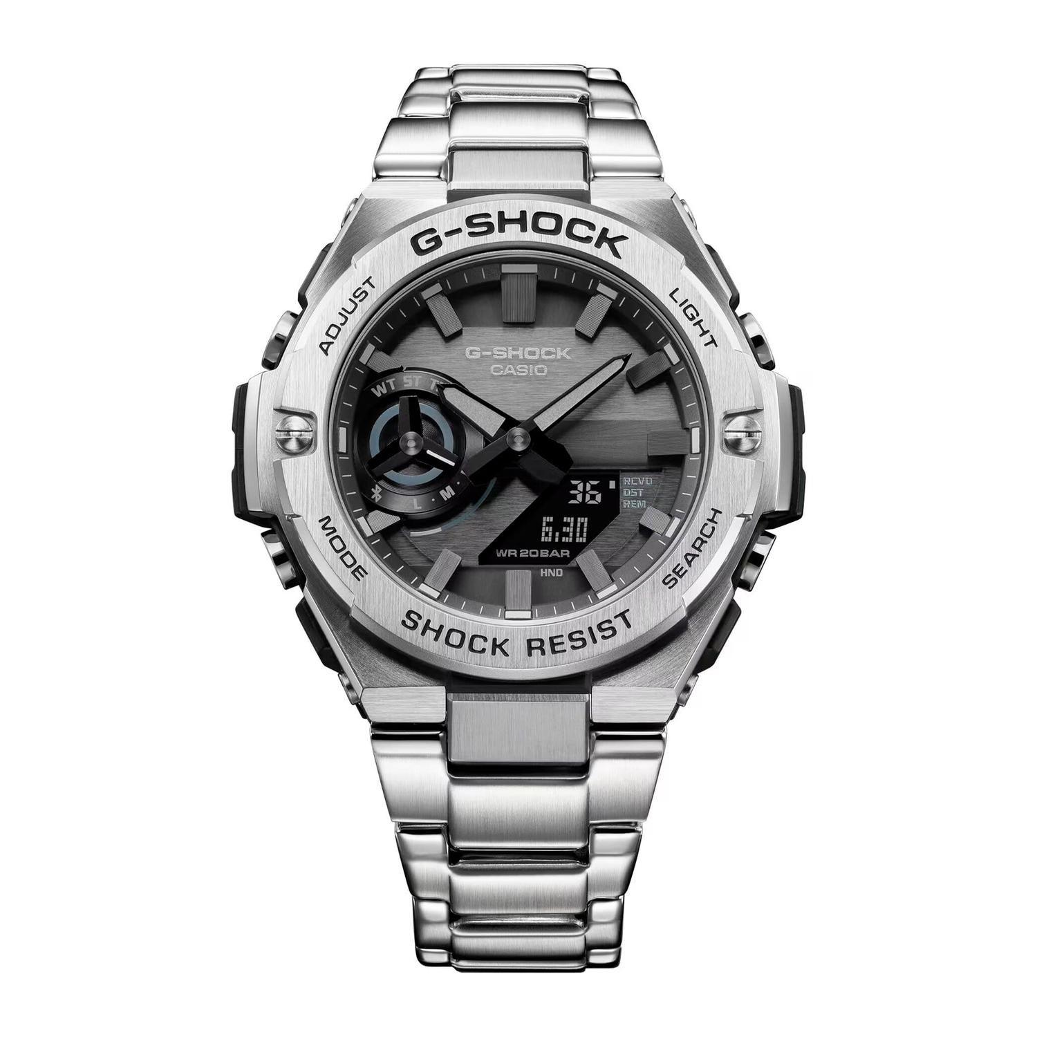Reloj G-SHOCK GST-B500D-1A1DR Resina/Acero Hombre Plateado-4