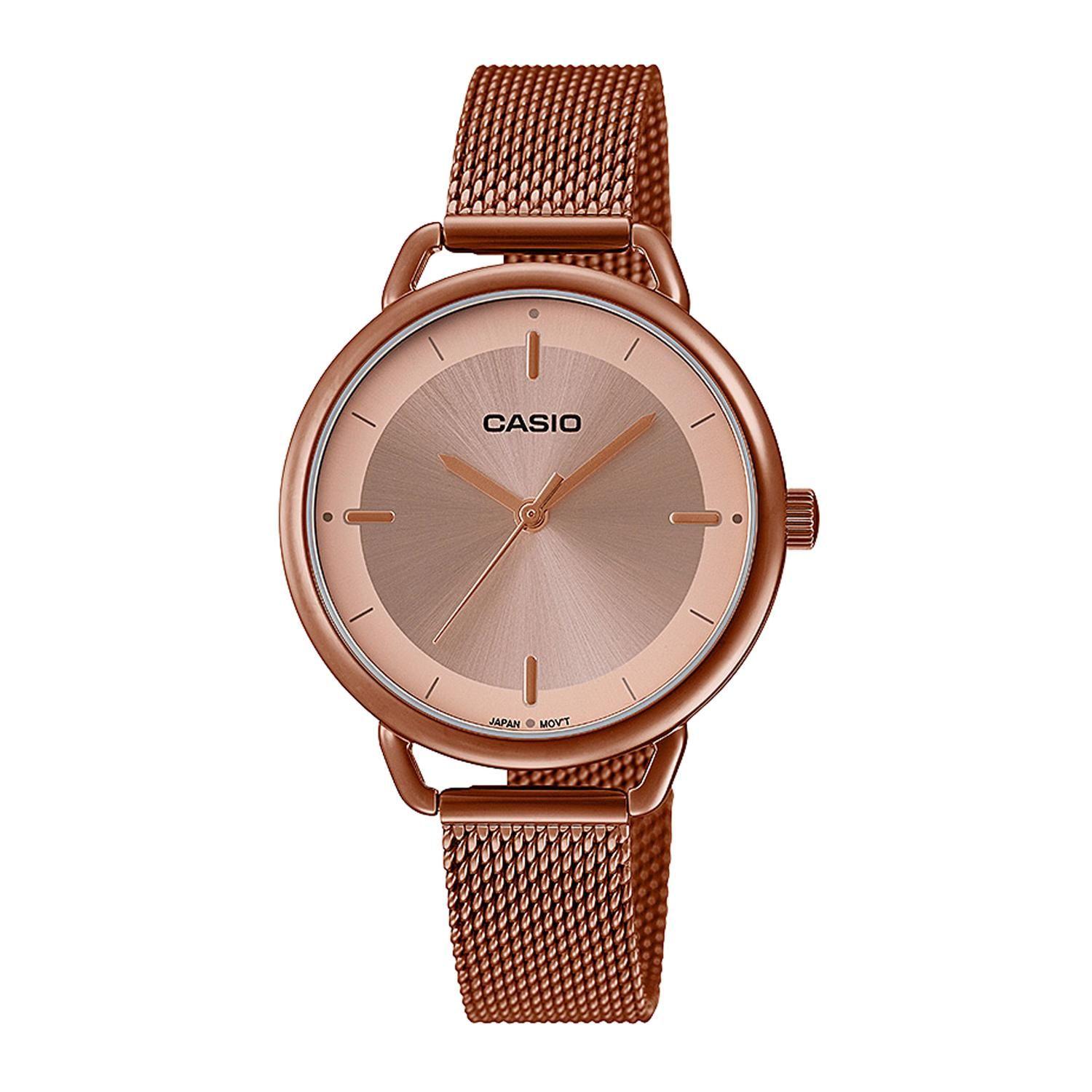 Reloj CASIO LTP-E413MR-9ADF Acero Mujer Oro Rosa-0