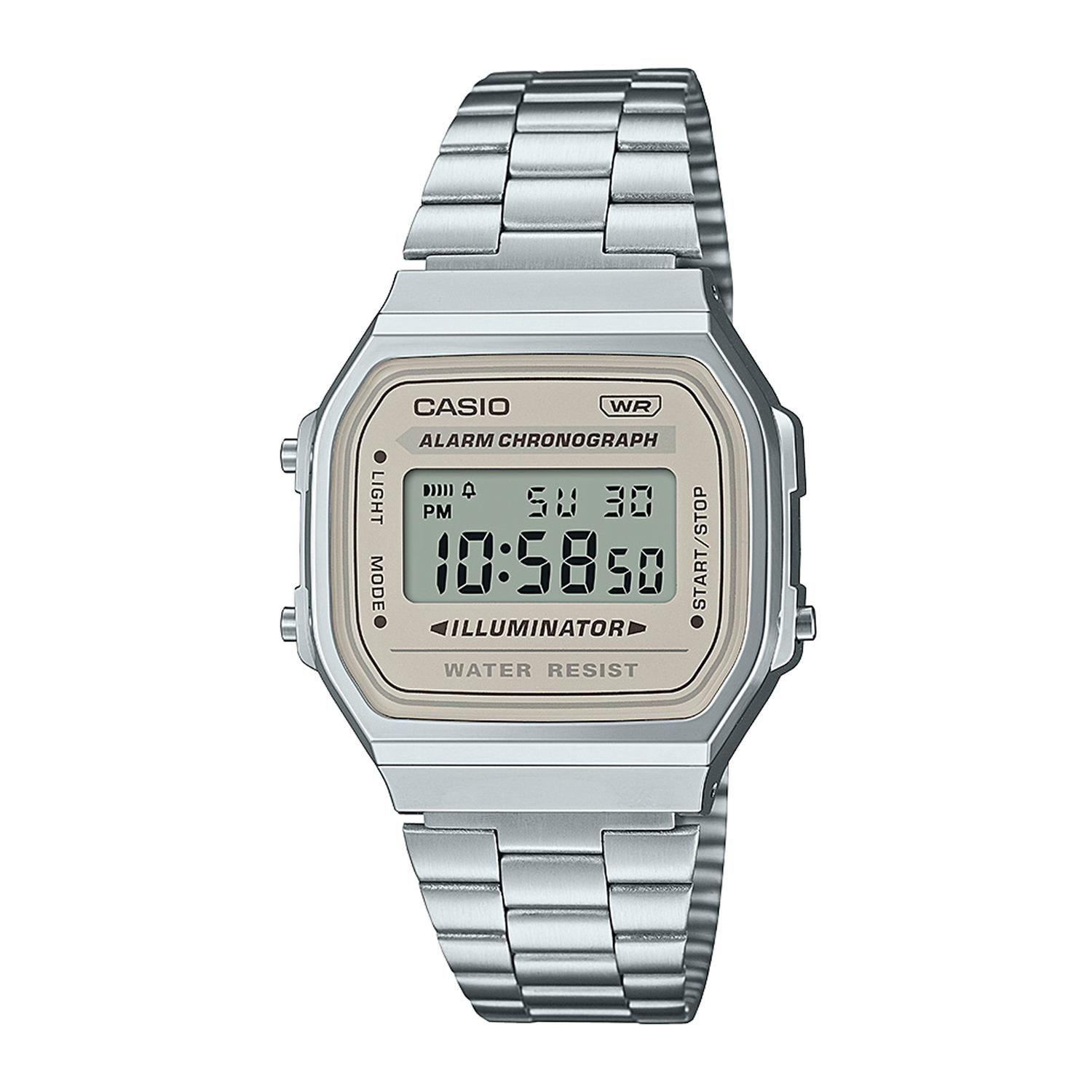 Reloj CASIO A168WA-8AYDF Resina/Cromado Unisex Plateado-0