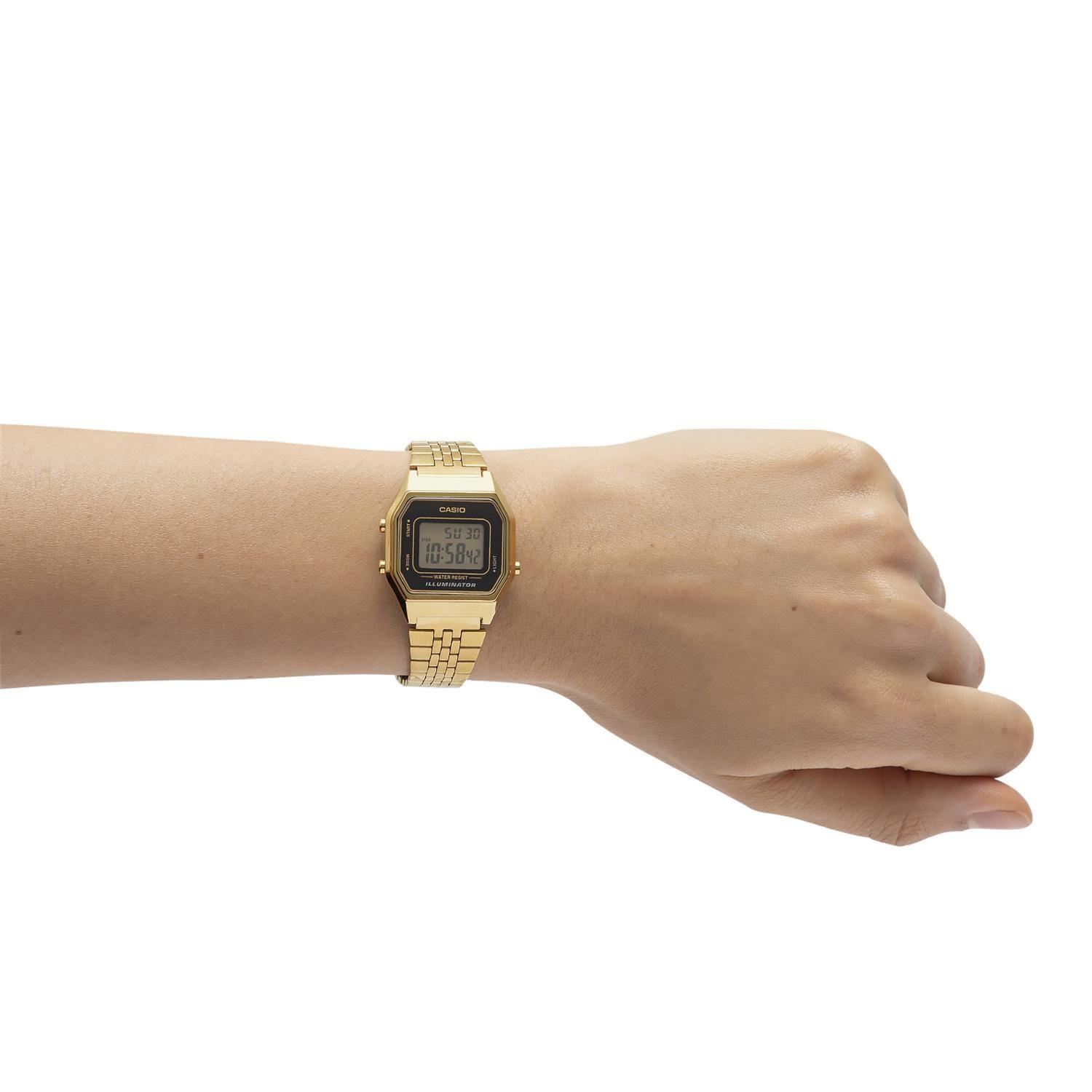 Reloj CASIO LA680WGA-1DF Resina Mujer Dorado-3