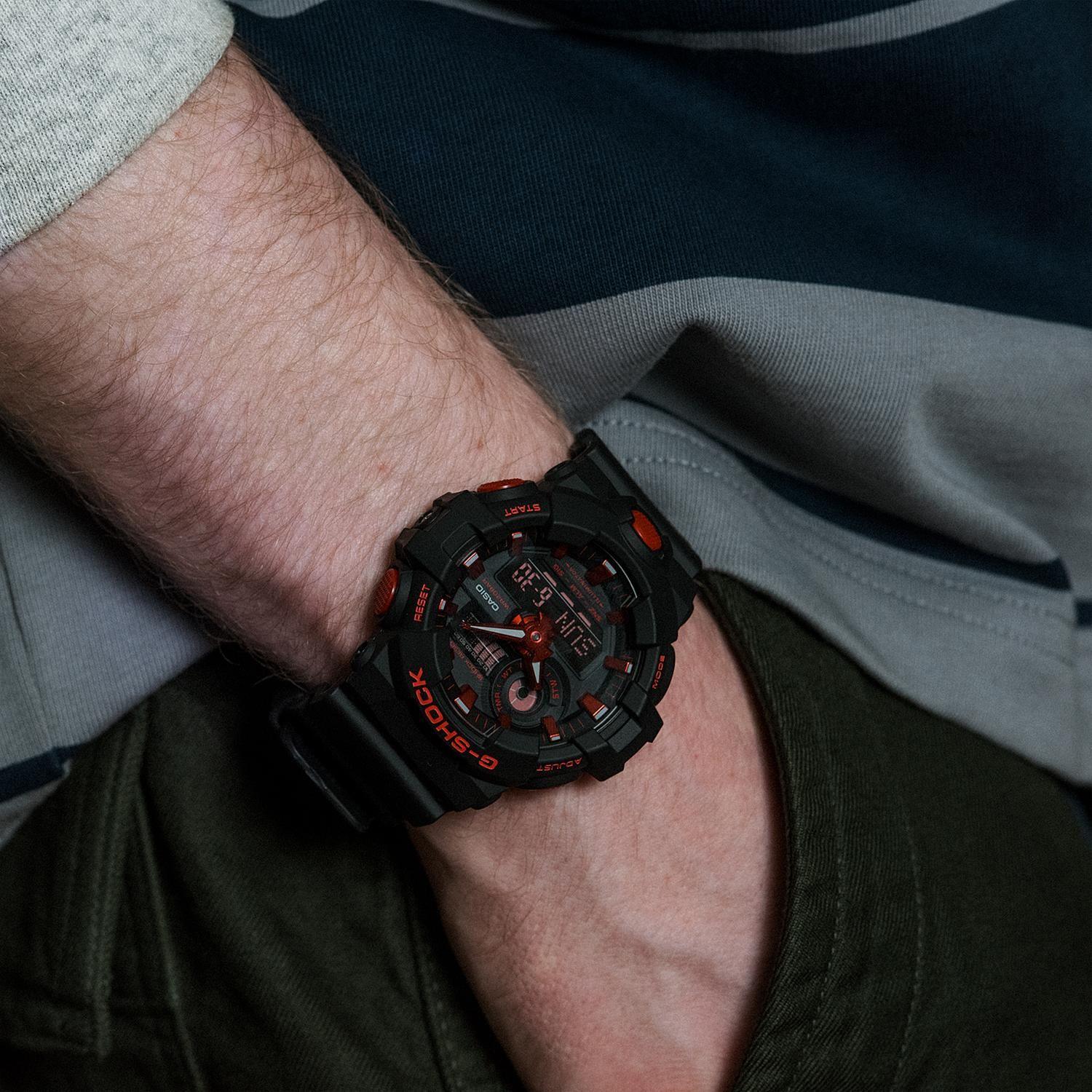Reloj G-SHOCK GA-700BNR-1ADR Resina Hombre Negro-6