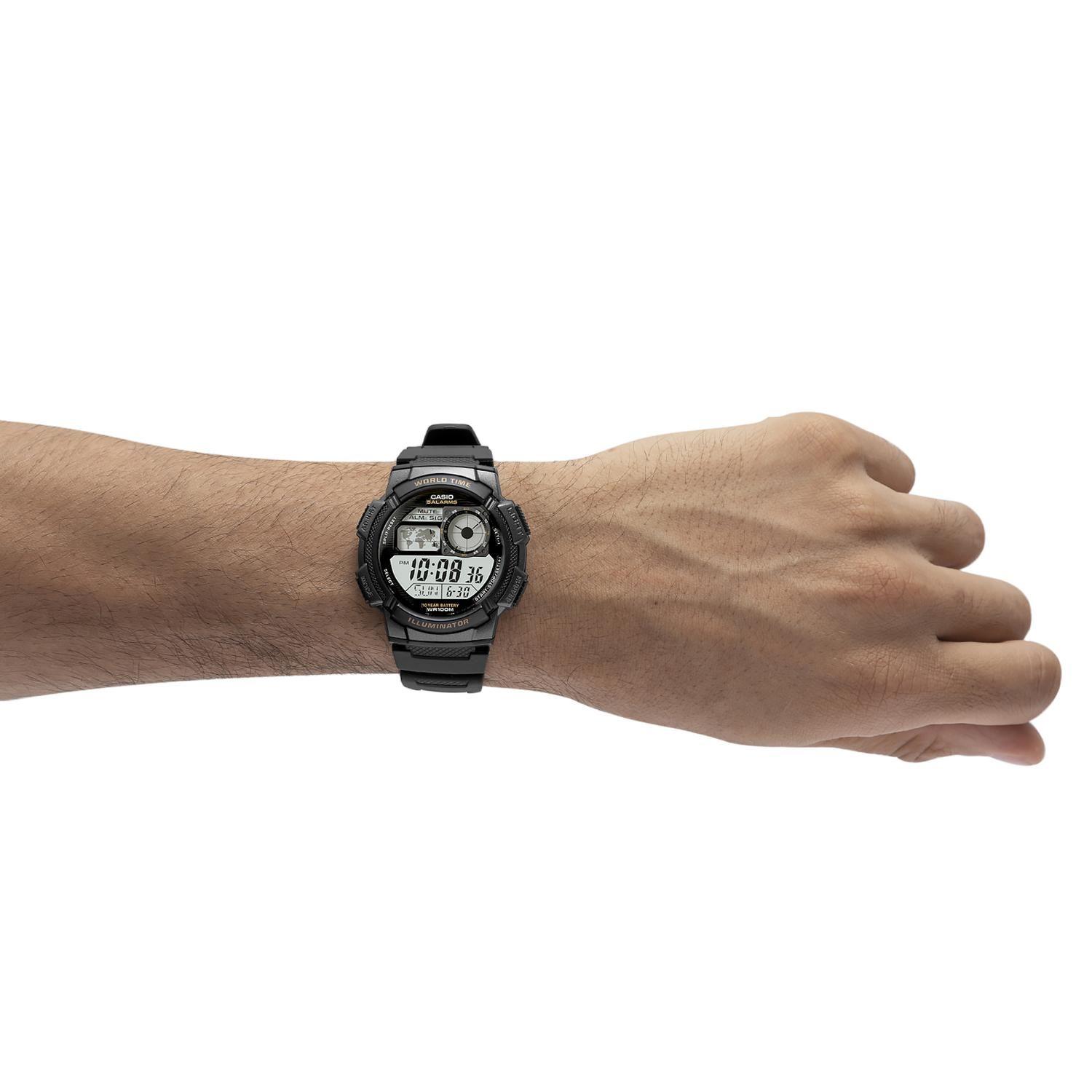 Reloj CASIO AE-1000W-1AVDF Resina Juvenil Negro-3