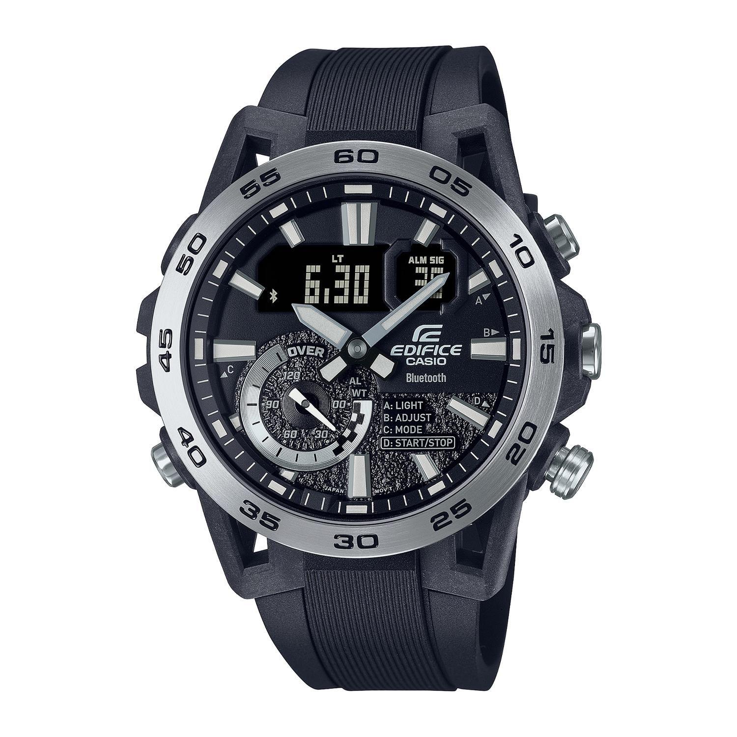Reloj EDIFICE ECB-40P-1ADF Carbono/Acero Hombre Negro-0