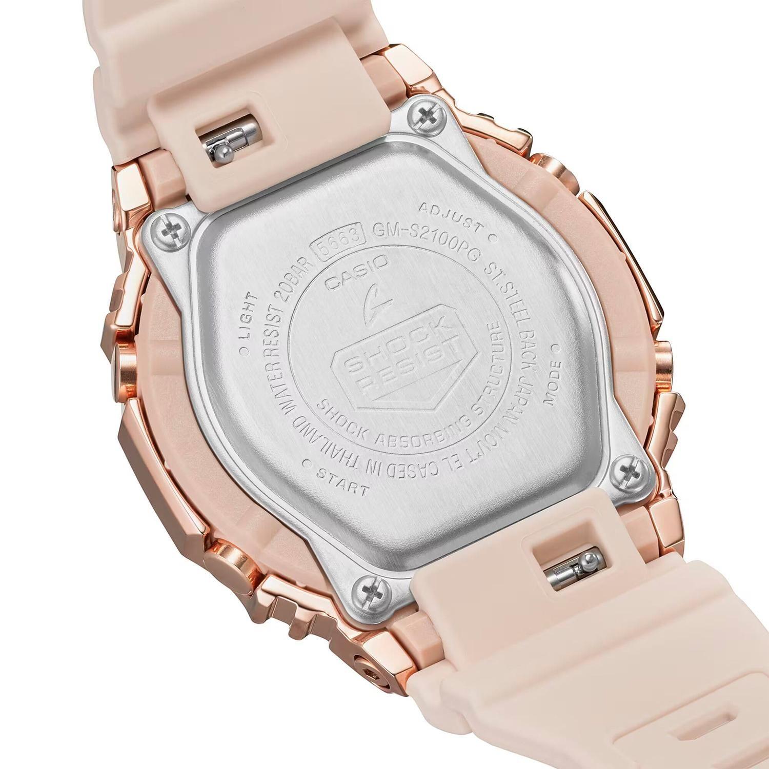 Reloj G-SHOCK GM-S2100PG-4ADR Resina/Acero Mujer Oro Rosa-4
