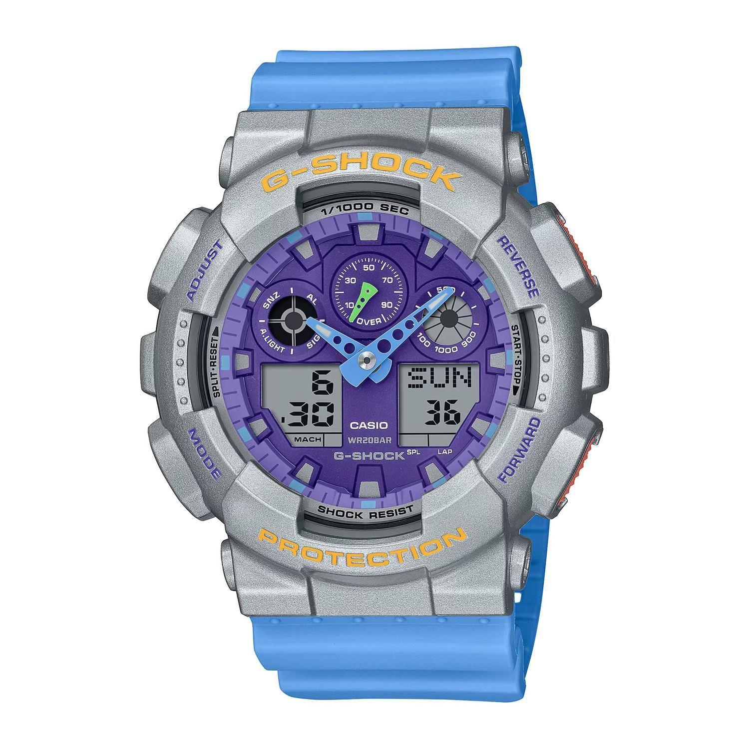 Reloj G-SHOCK GA-100EU-8A2DR Resina Hombre Gris-0