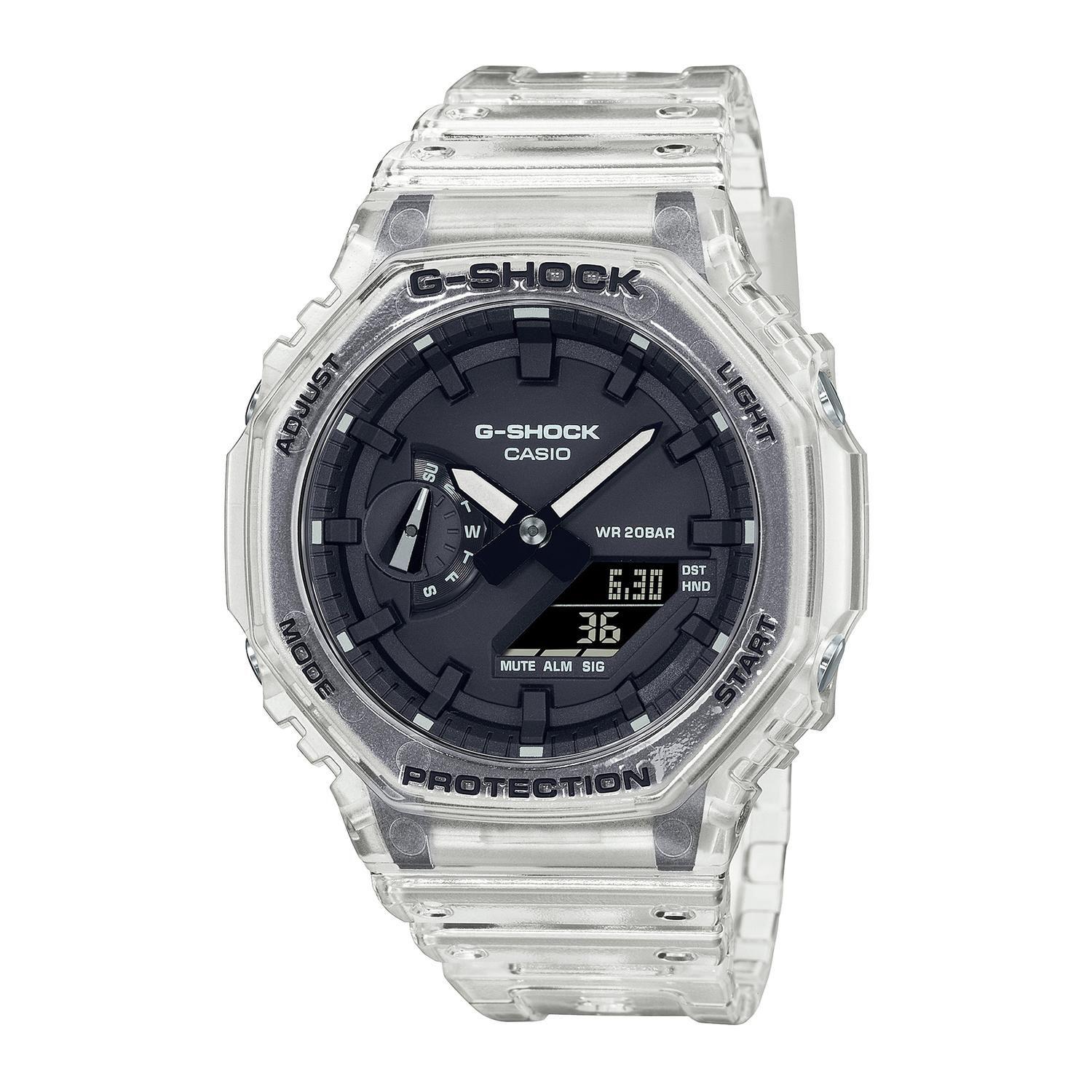 Reloj G-SHOCK GA-2100SKE-7ADR Carbono/Resina Hombre Blanco-0