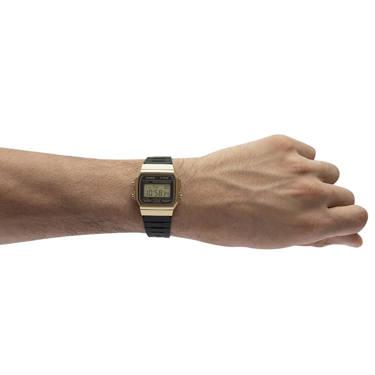 Reloj CASIO F-91WM-9ADF Resina Juvenil Dorado-3