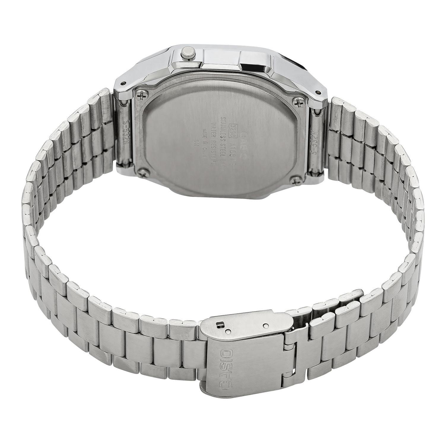 Reloj CASIO A168WA-1WDF Resina/Cromado Unisex Plateado-2