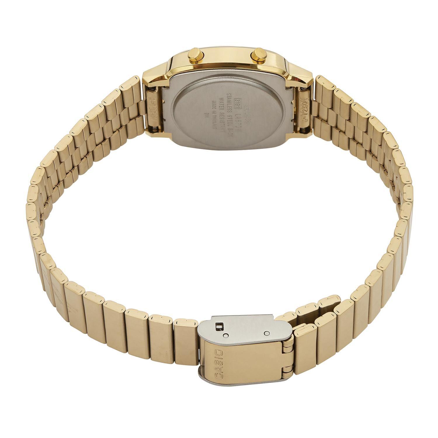 Reloj CASIO LA670WGA-1DF Resina Mujer Dorado-2