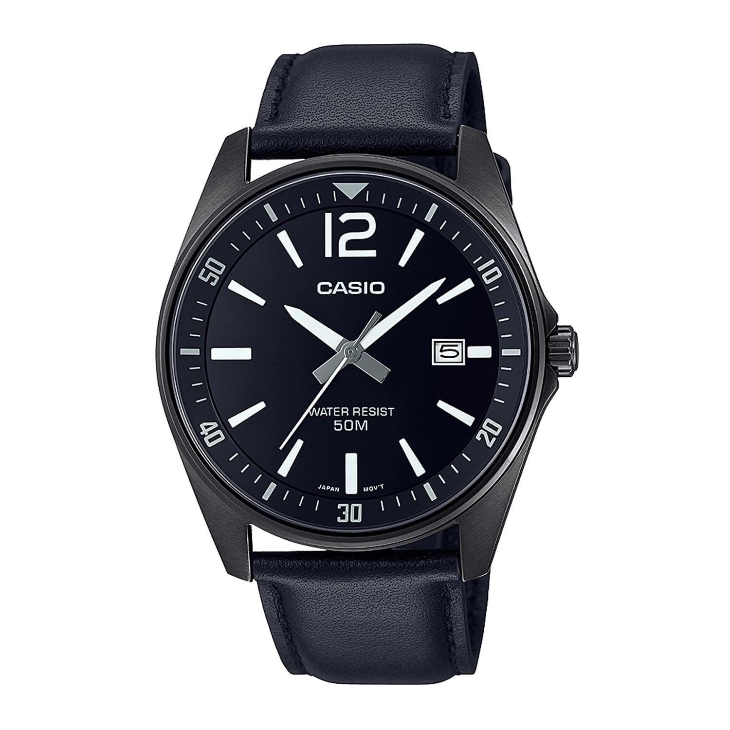 Reloj CASIO MTP-E170BL-1BVDF Acero Hombre Negro-0