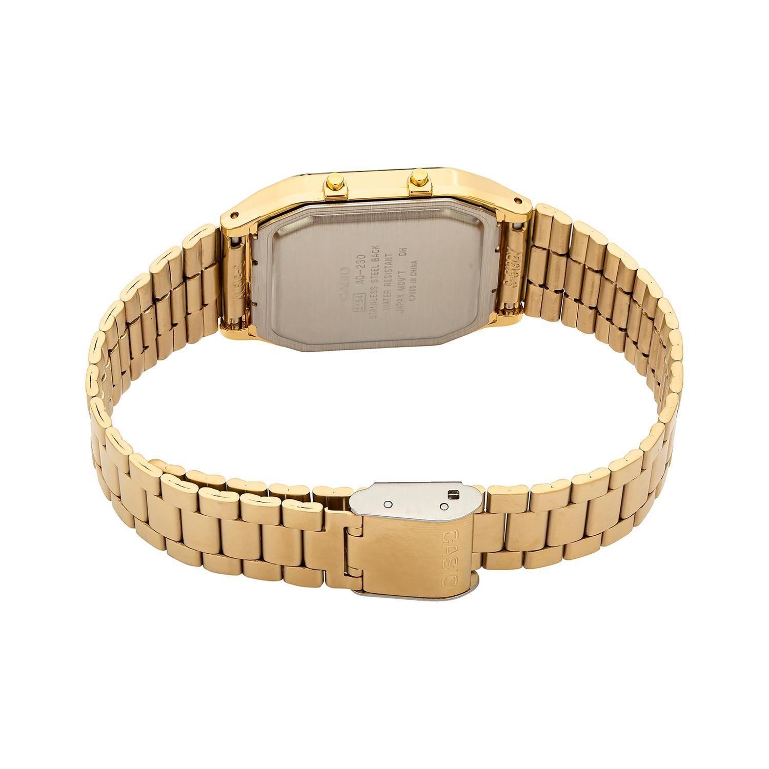 Reloj CASIO AQ-230GA-9DMQ Resina/Cromado Juvenil Dorado-2