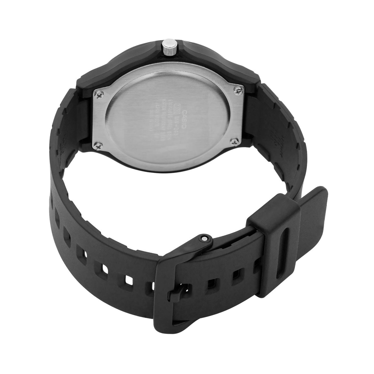Reloj CASIO MW-240-1E2VDF Resina Juvenil Negro-2
