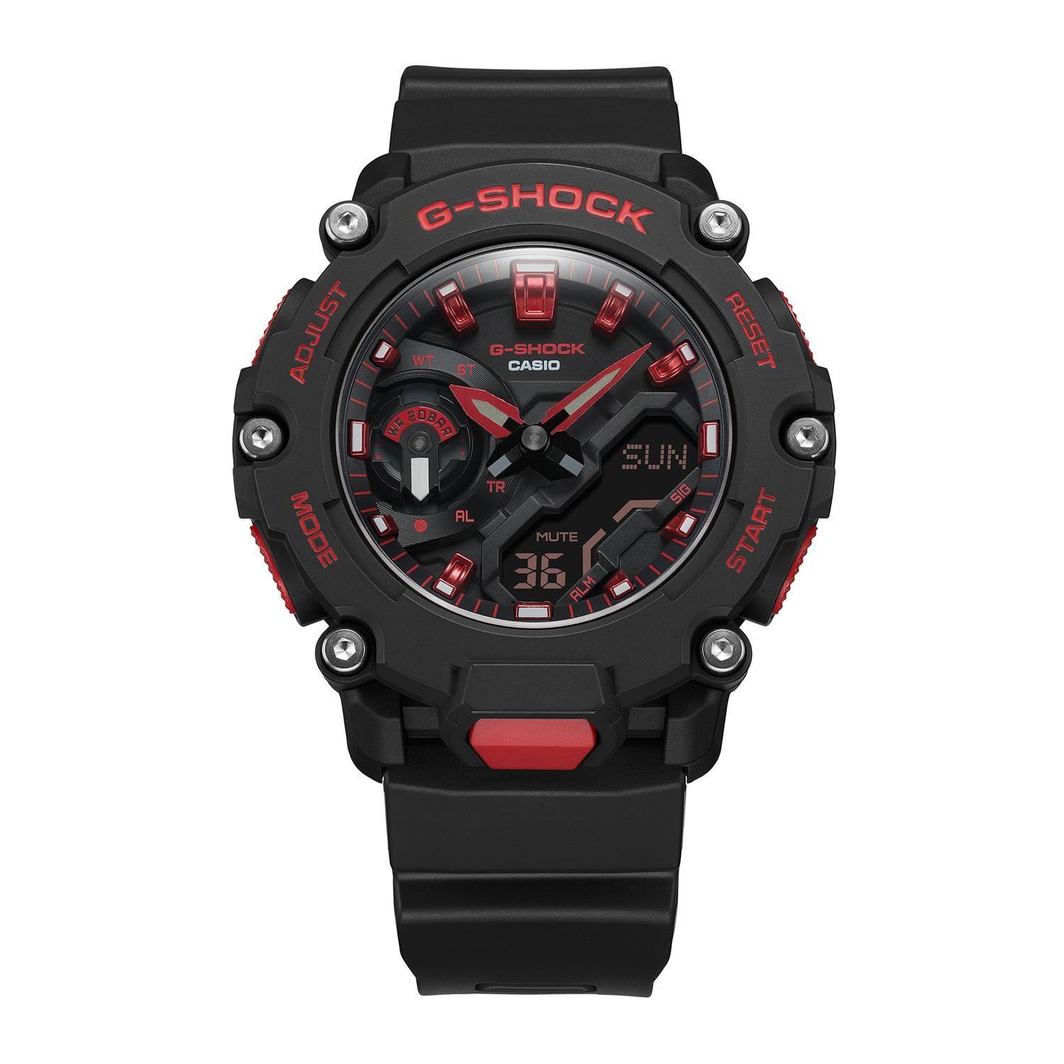 Reloj G-SHOCK GA-2200BNR-1ADR Carbono/Resina Hombre Negro-1