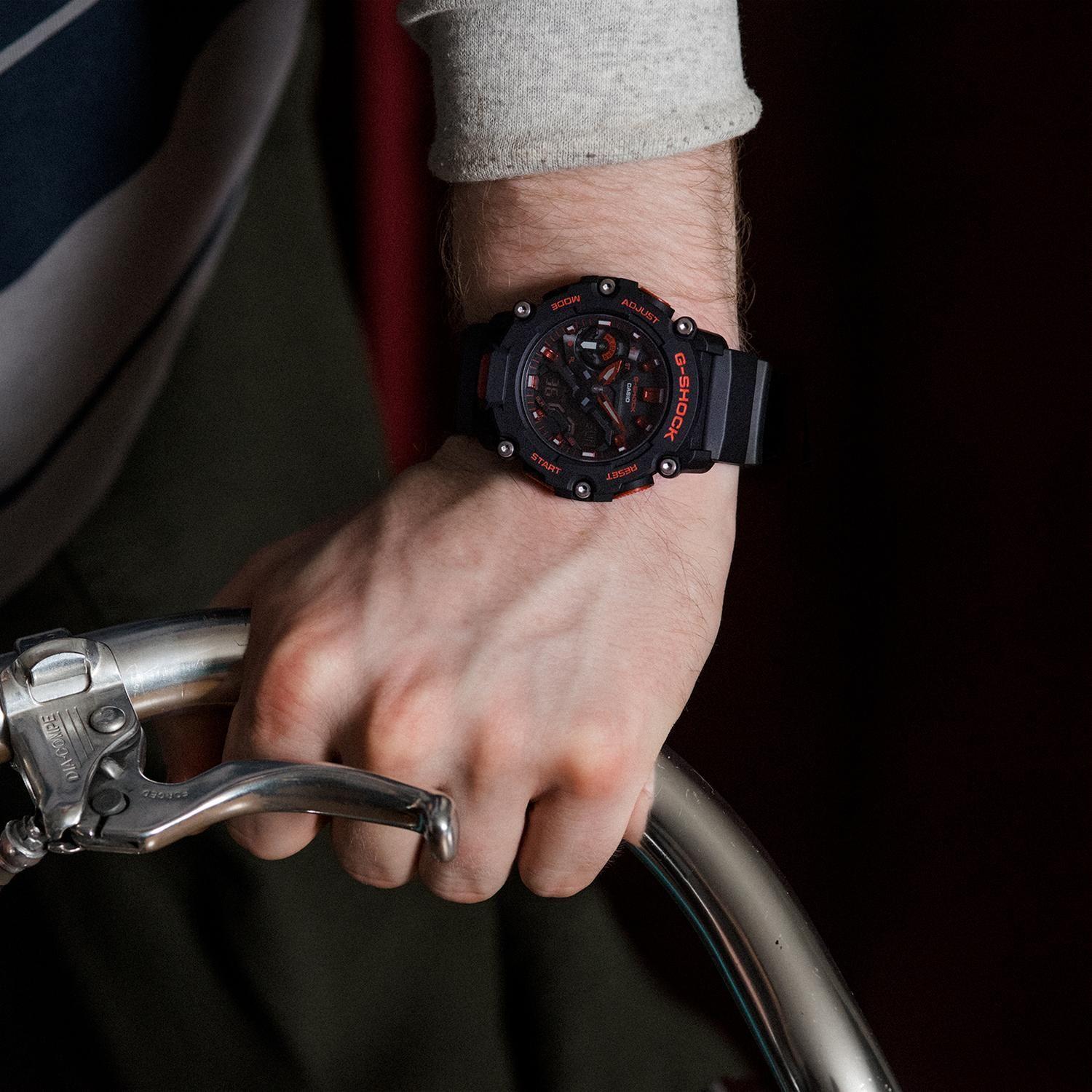 Reloj G-SHOCK GA-2200BNR-1ADR Carbono/Resina Hombre Negro-7