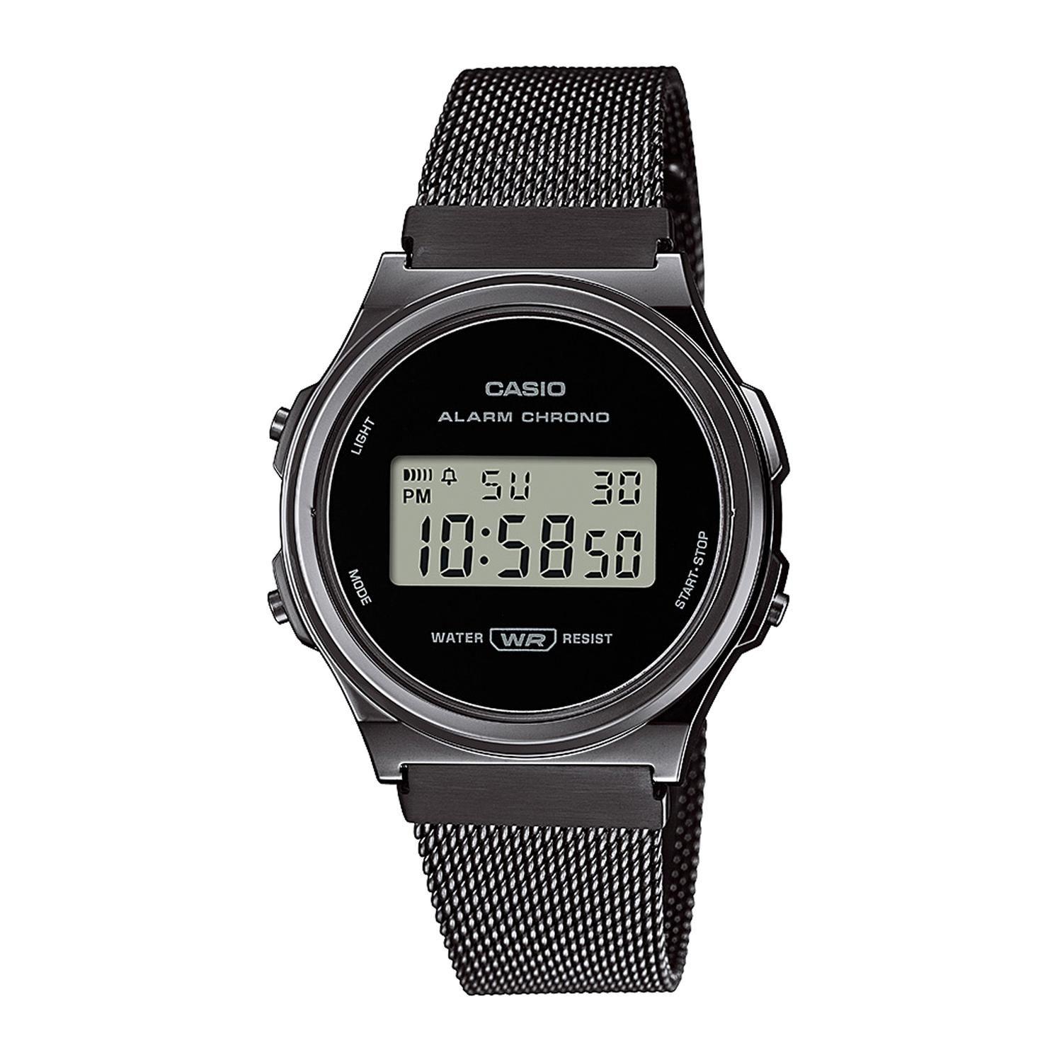 Reloj CASIO A171WEMB-1ADF Resina/Cromado Unisex Negro-0