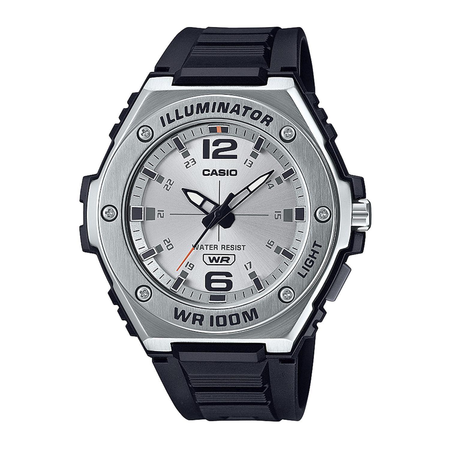 Reloj CASIO MWA-100H-7AVDF Resina/Acero Juvenil Plateado/Negro-0
