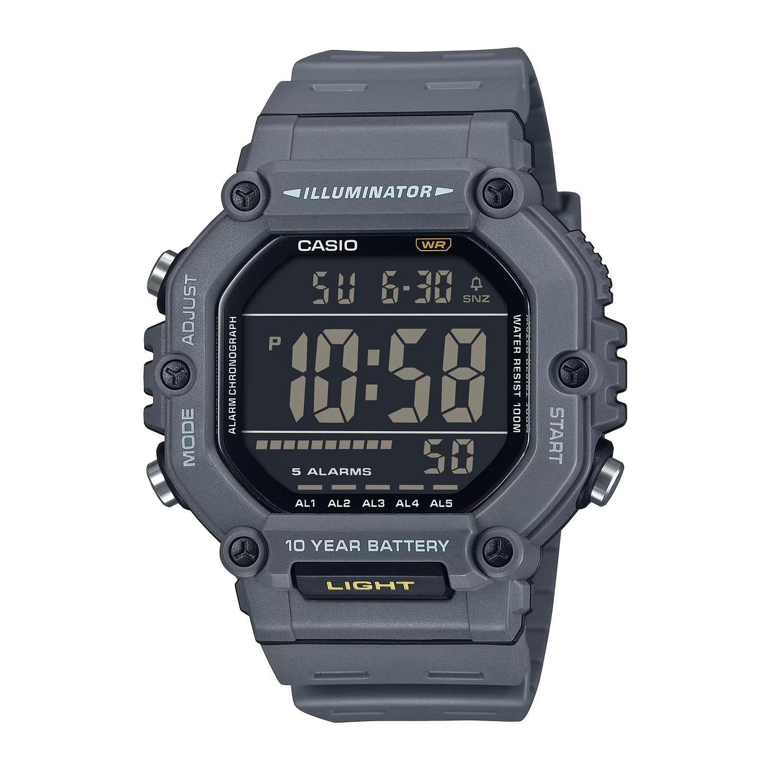 Reloj CASIO AE-1600H-8BVDF Resina Juvenil Gris-0