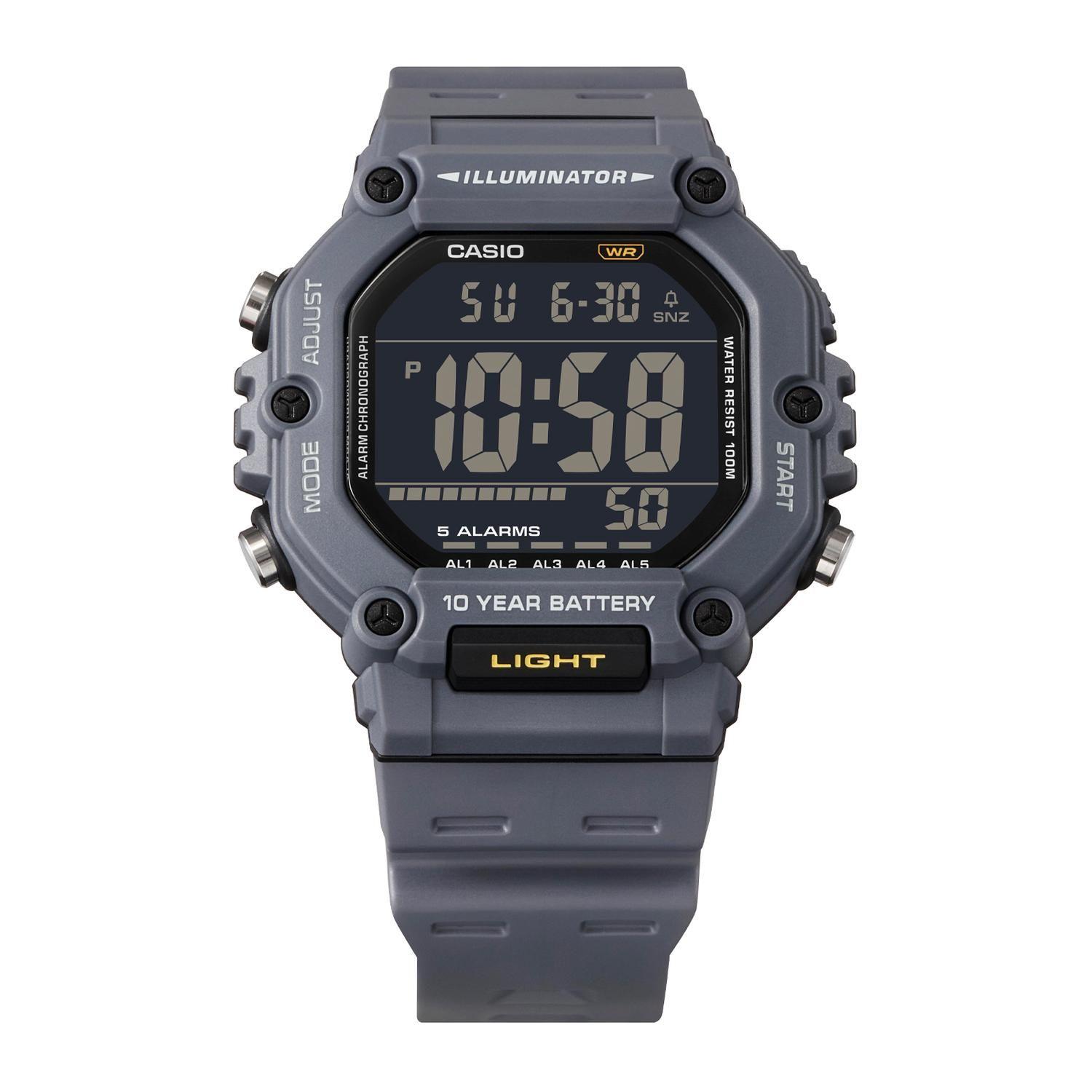 Reloj CASIO AE-1600H-8BVDF Resina Juvenil Gris-1