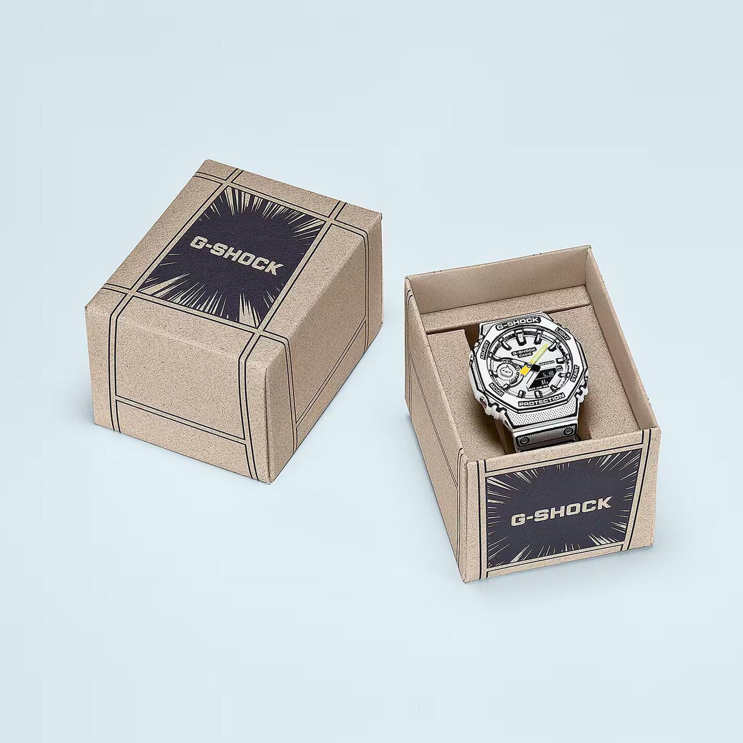 Reloj G-SHOCK GA-2100MNG-7ADR Resina Hombre Blanco-4