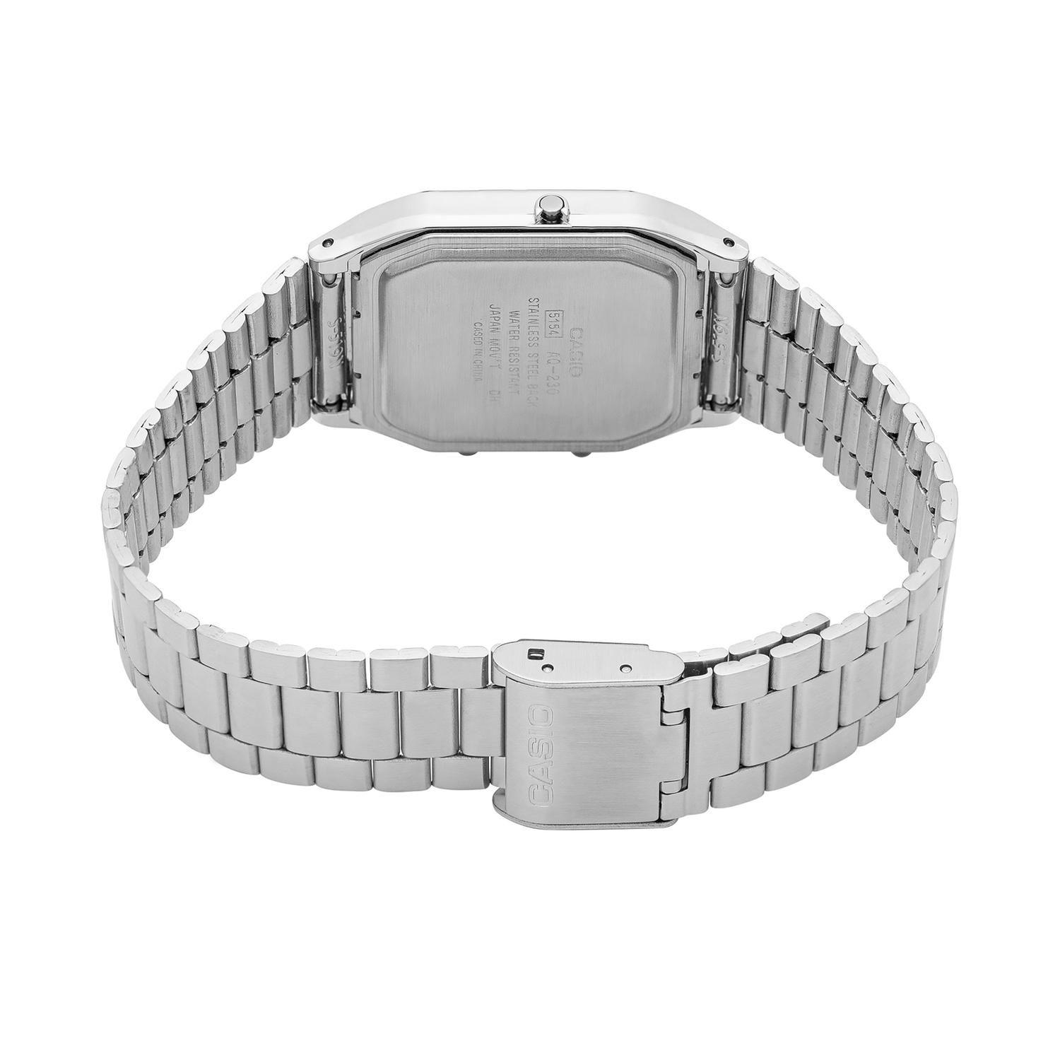 Reloj CASIO AQ-230A-1DMQ Resina/Cromado Juvenil Plateado-2