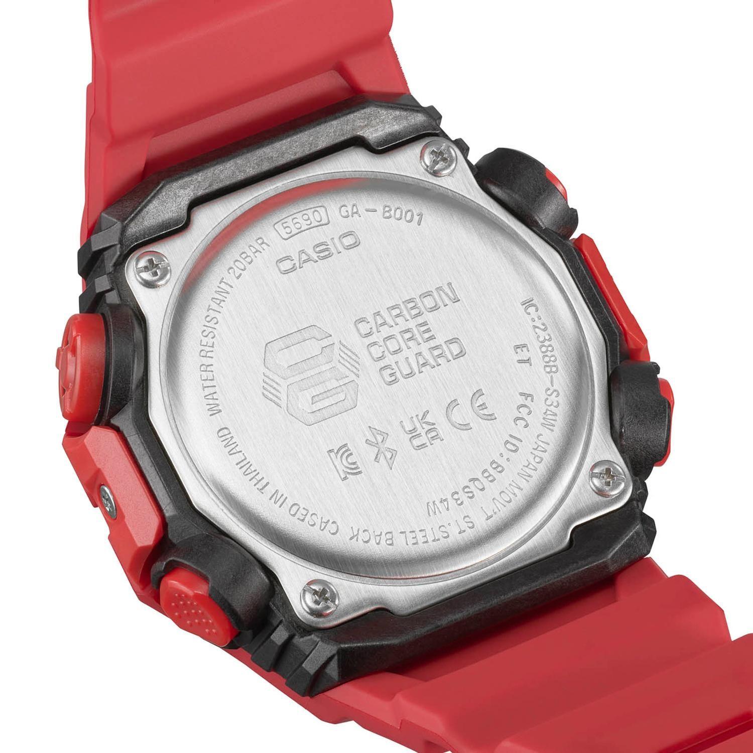 Reloj G-SHOCK GA-B001-4ADR Carbono/Resina Hombre Rojo-5